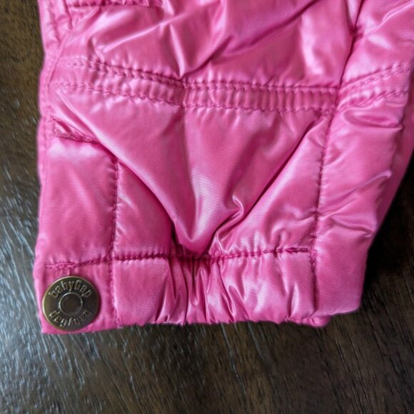 Baby Gap Pink 0-3 Months Fleece Lined Outdoor Pants Drawstring Snaps Closure - Picture 6 of 7